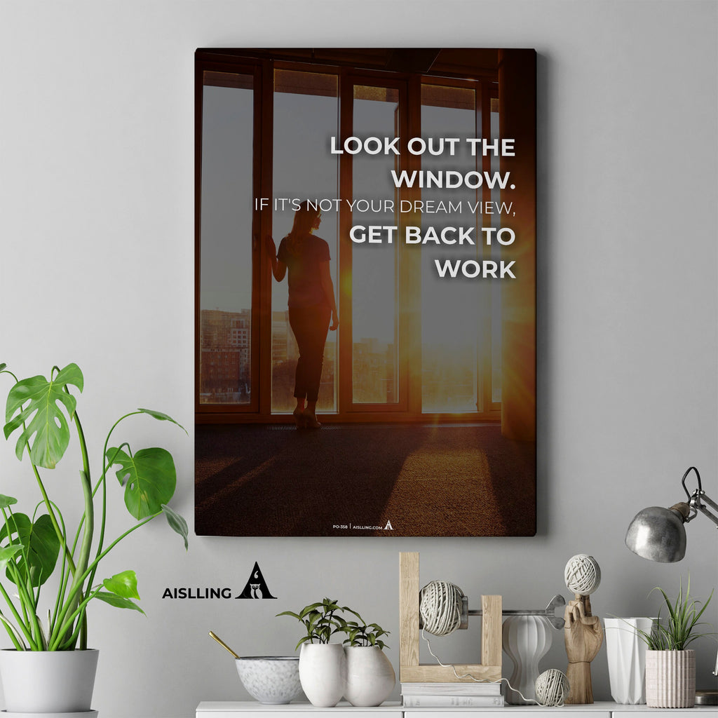 Aislling — look out the window, motivational Quote, Printables, Inspirational Quote Poster, Motivational Ar... | Aislling printable