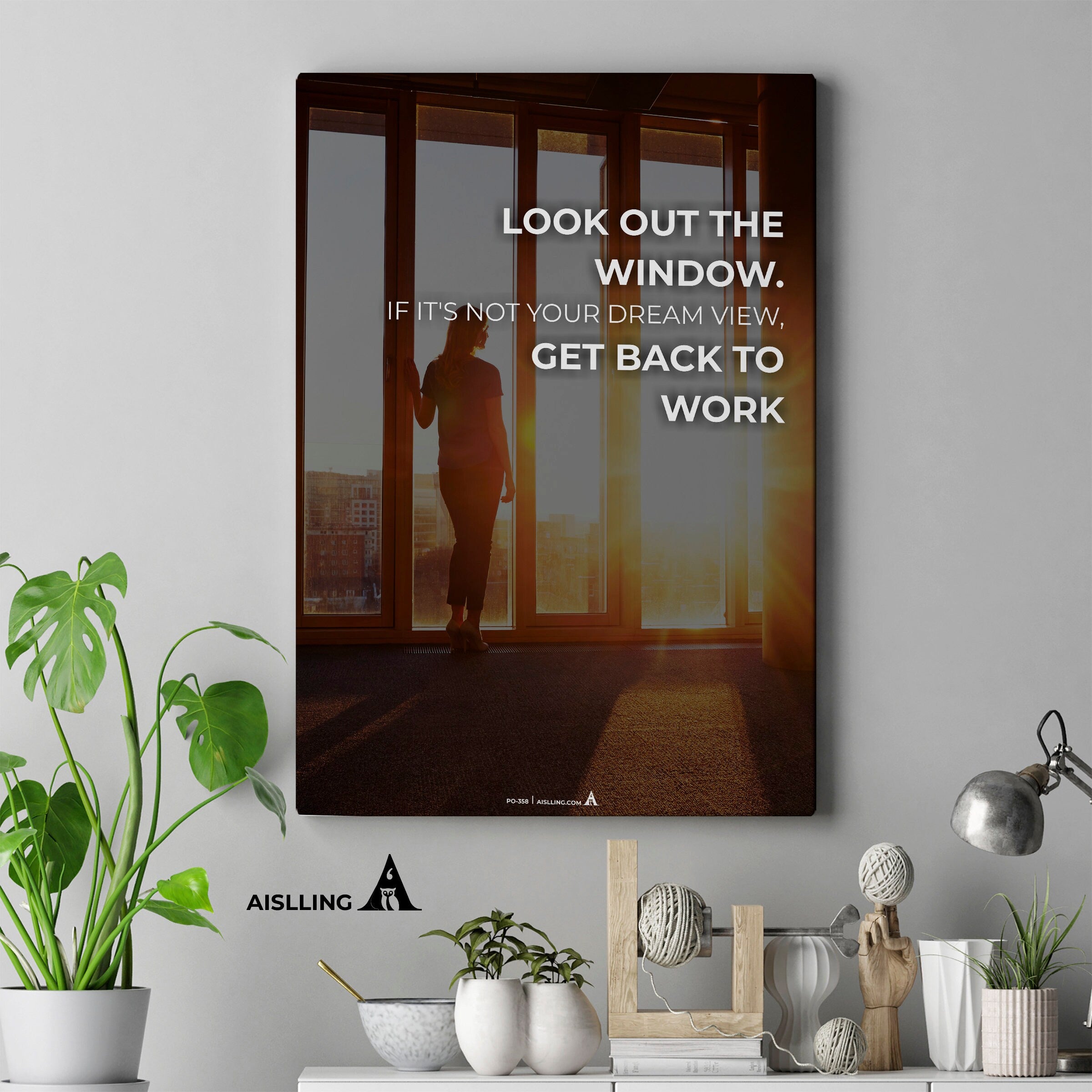 Aislling — look out the window, motivational Quote, Printables, Inspirational Quote Poster, Motivational Ar... | Aislling printable