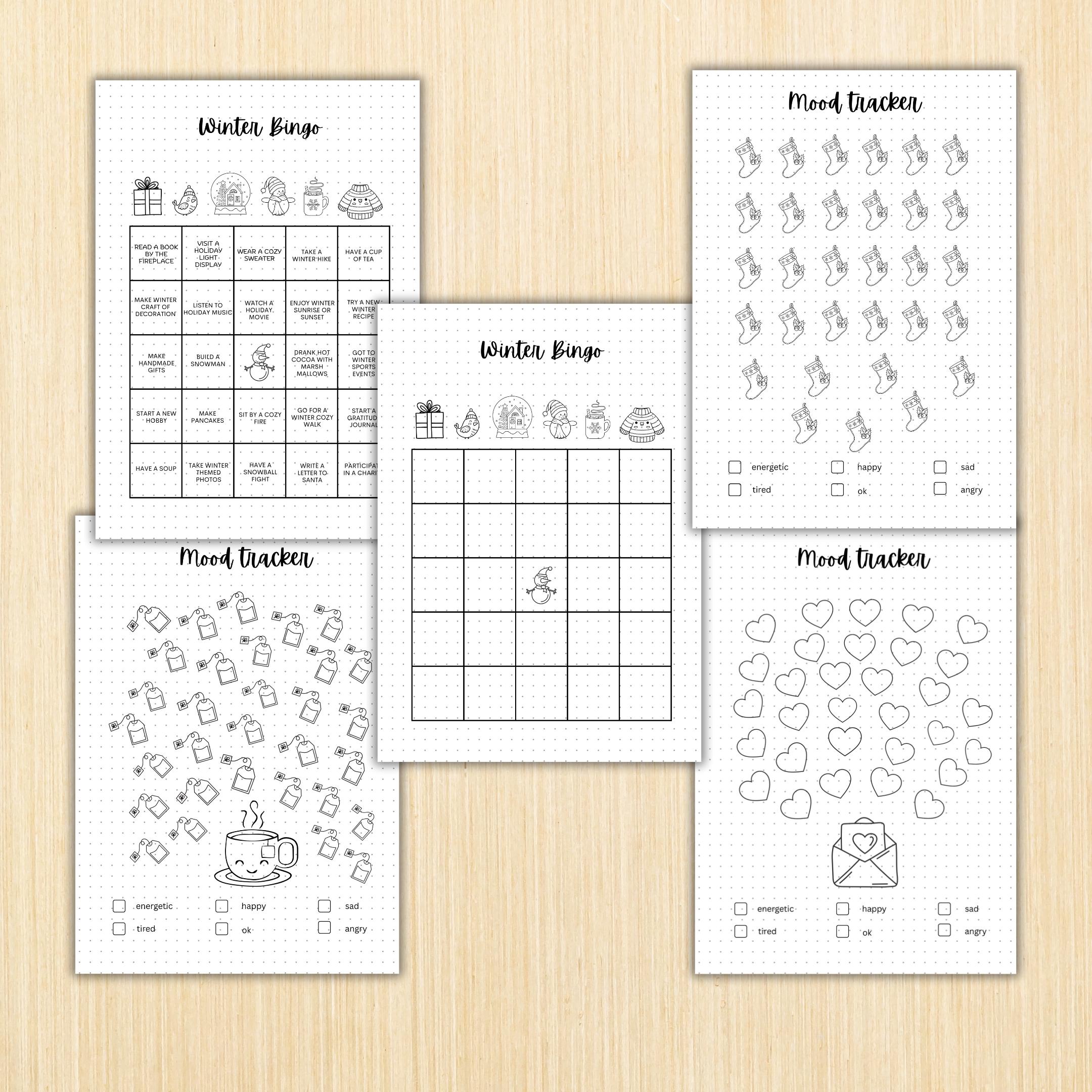 Cozy Winter Planner — WINTER Cozy Journal, Winter Self, care Journal Bundle, PRINTABLE Winter Wellness Jour... | Mindfulness printable