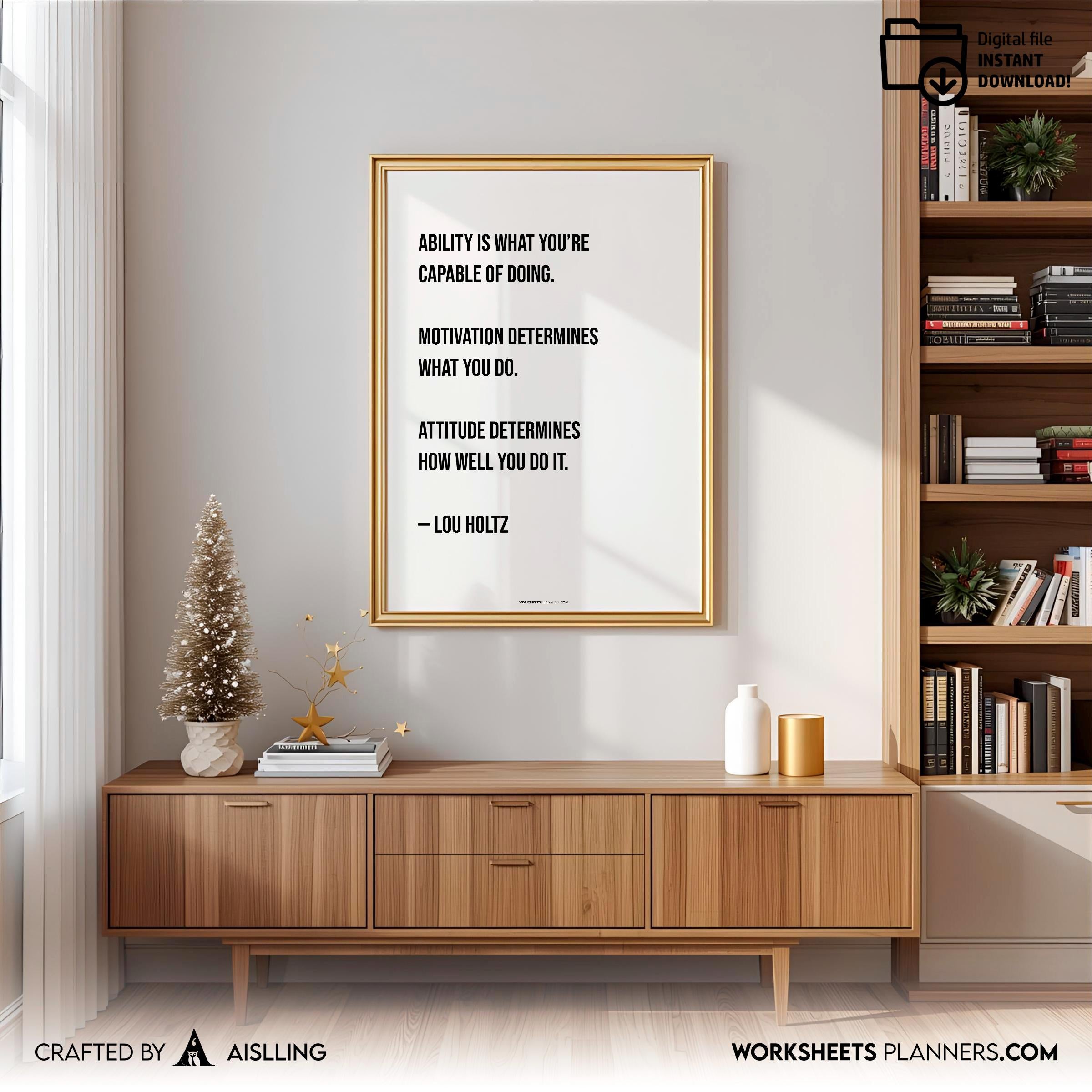 Aislling — Motivational Quote Wall Art Printable, Instant Download Quotes Digital Printable Wall Art Inspir... | Aislling printable