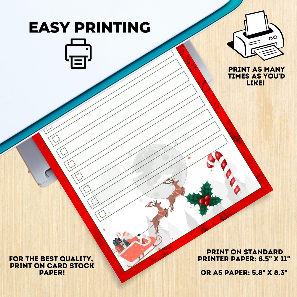 Christmas Budget — CHRISTMAS TRACKER BUNDLE, Printable Journal Pages, A4 Size | Bloom Joyfully printable
