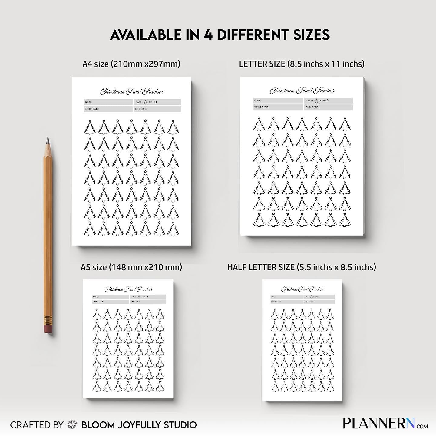 Budget Planner — Christmas Savings Tracker PRINTABLE, Christmas Saving Goal, Holiday Savings Planner, Chris... | Bloom Joyfully printable