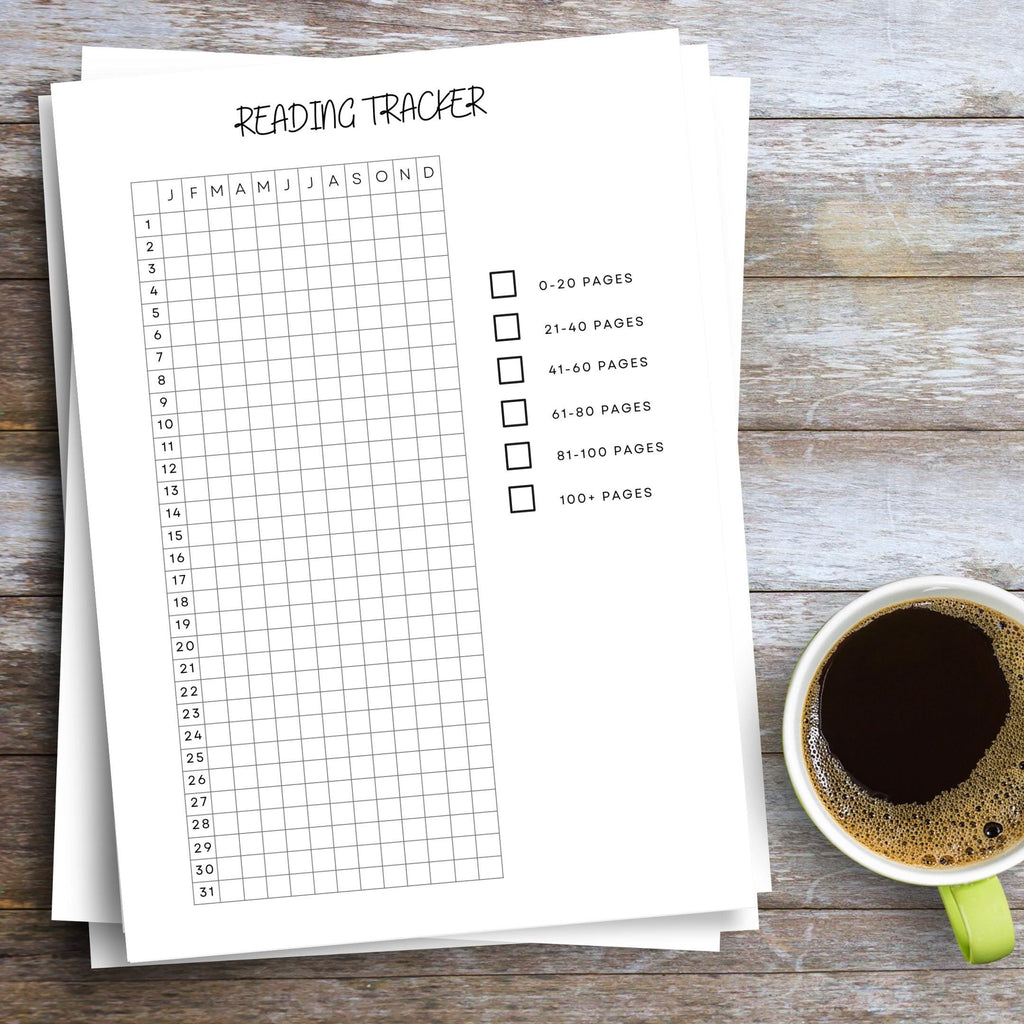 Book Cover Page — Reading Tracker, Book Reading Log, PRINTABLE Journal Page, Daily Habit Tracker, Book Jour... | Bloom Joyfully printable