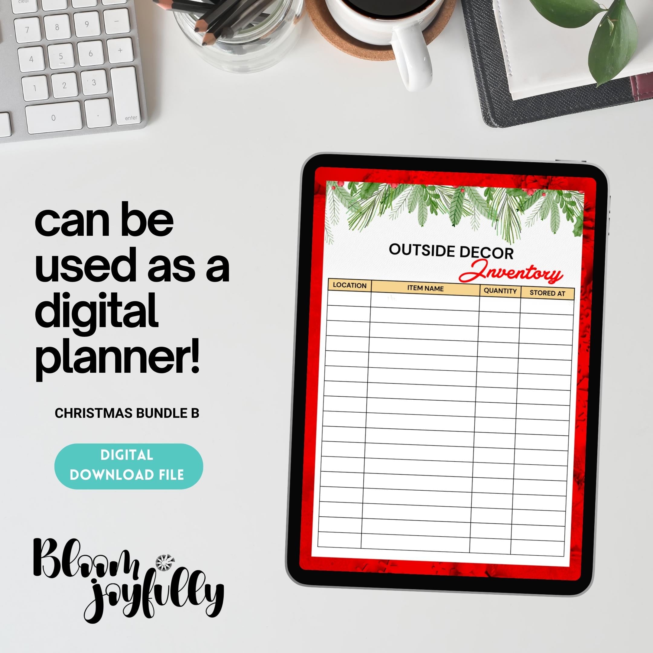 Christmas Budget — CHRISTMAS TRACKER BUNDLE, Printable Journal Pages, A4 Size | Bloom Joyfully printable