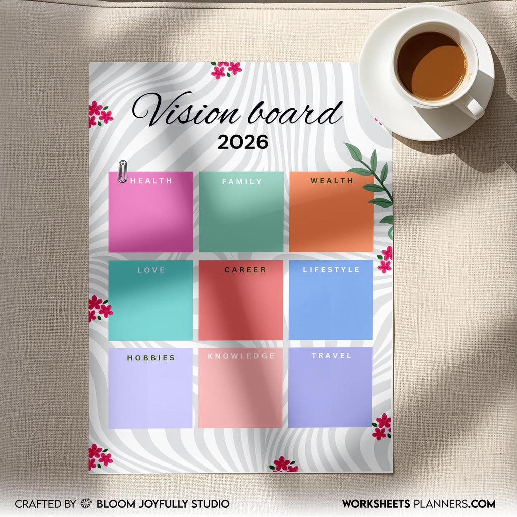 2026 Goals — 2026 My VISION BOARD, Health, Family, Wealth, Career, Travel, Love, Lifestyle, Hobbies, Knowle... | Aislling printable