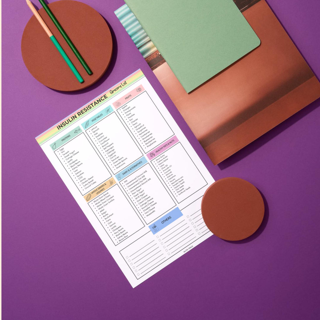 Blood Sugar — Insulin Resistance Bundle PRINTABLE, Insulin Resistance Food List, Meal Plan, Snack Chart, Gr... | Nutri Track printable