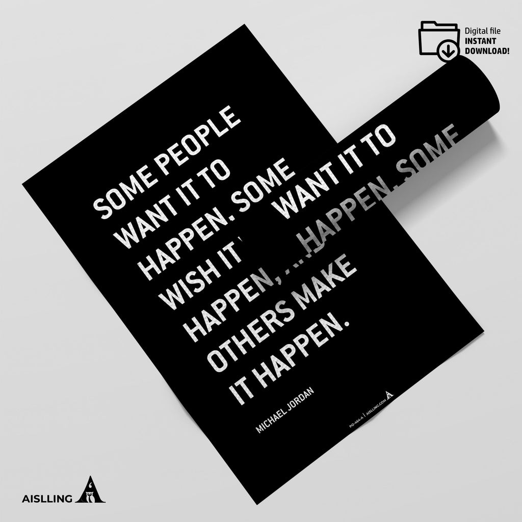 Aislling — Michael Jordan Quotes Digital Printable Wall Art Inspirational Quotes Jordan Mentality Poster Ba... | Aislling printable