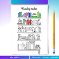 Book Journal — Bookshelf Reading Tracker PRINTABLE, Reading Tracker, Reading Log, Habit Tracker, Book Track... | Bloom Joyfully printable