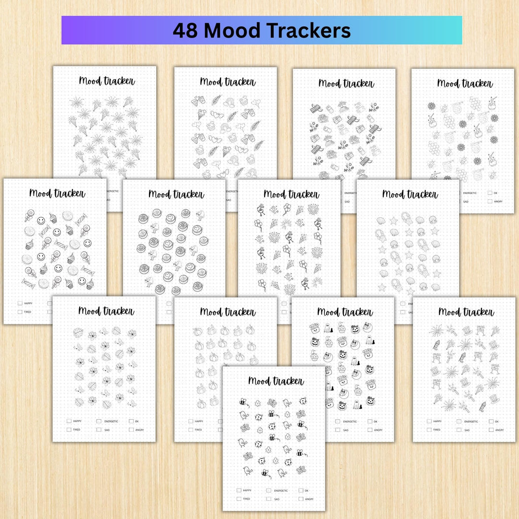 2026 BIG JOURNAL BUNDLE, Calendar, Cover Page, Monthly, Yearly Planner, Mood Tracker, Digital Planner Pages... | Mindfulness printable
