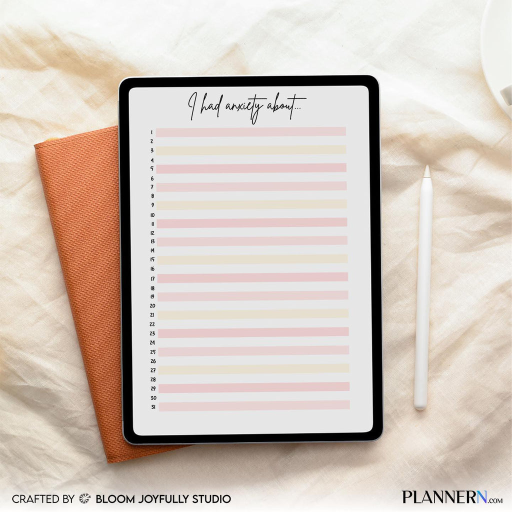 Anxiety Journal — Anxiety Log PRINTABLE, Anxiety Tracker, Mental Health Tracker, Anxiety & Mood Tracker, In... | Mindfulness printable