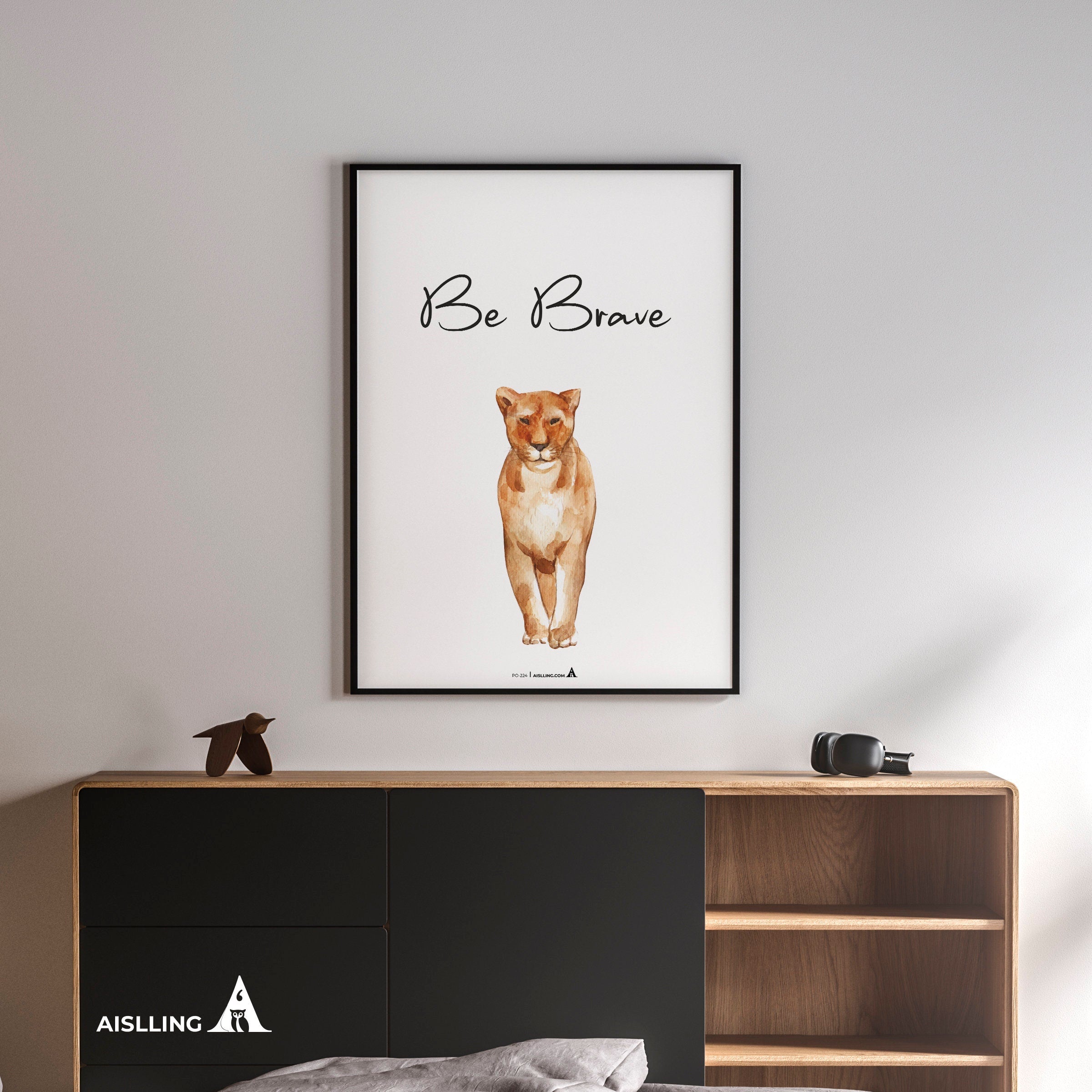 Aislling — Be Brave, Quote Poster Printable Inspirational Quote Poster Motivational Art Famous Quotes | Aislling printable