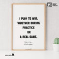 Athlete Quote — Michael Jordan Quote Poster: Motivational Basketball Art (Digital Download | Aislling printable