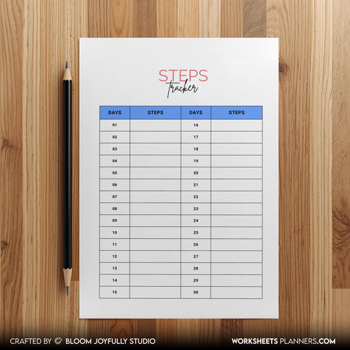 10K Step Tracker — Step Tracker PRINTABLE, Daily Walking Log, Fitness Planner PDF, Planner Page, Health Log... | Nutri Track printable