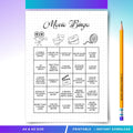 Movie Bingo PRINTABLE Game, Movie Night Bingo, Family Movie Night Party Game, Film Bingo, A4/A5, Instant Do... | Bloom Joyfully printable