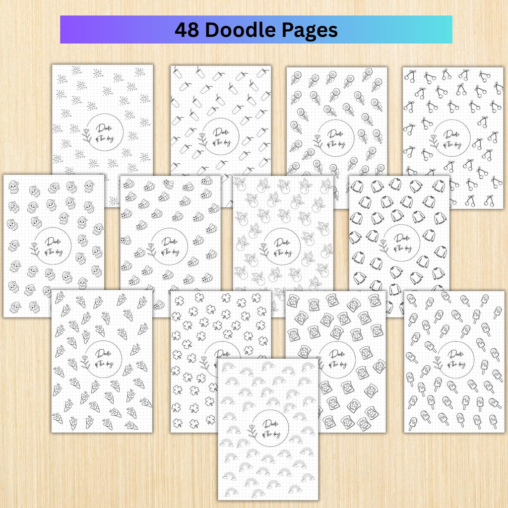 2026 BIG JOURNAL BUNDLE, Calendar, Cover Page, Monthly, Yearly Planner, Mood Tracker, Digital Planner Pages... | Mindfulness printable
