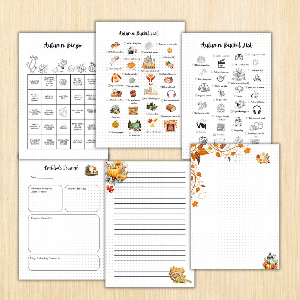 Autumn Bullet — AUTUMN Journal Bundle, Fall Planner Pages, PRINTABLE Autumn Planner, 29 Journal Pages, Fall... | Bloom Joyfully printable