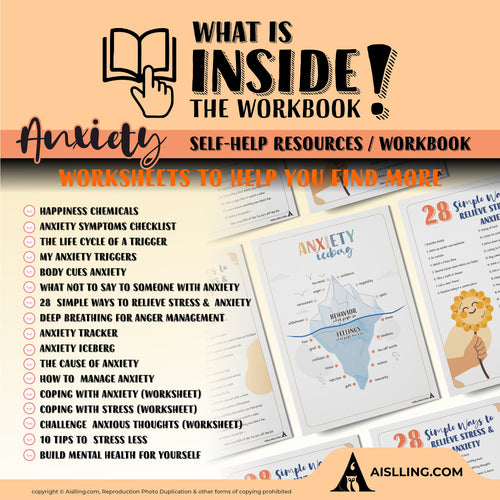 Anxiety Toolbox Workbook | Anxiety Worksheets for Teens & Adults