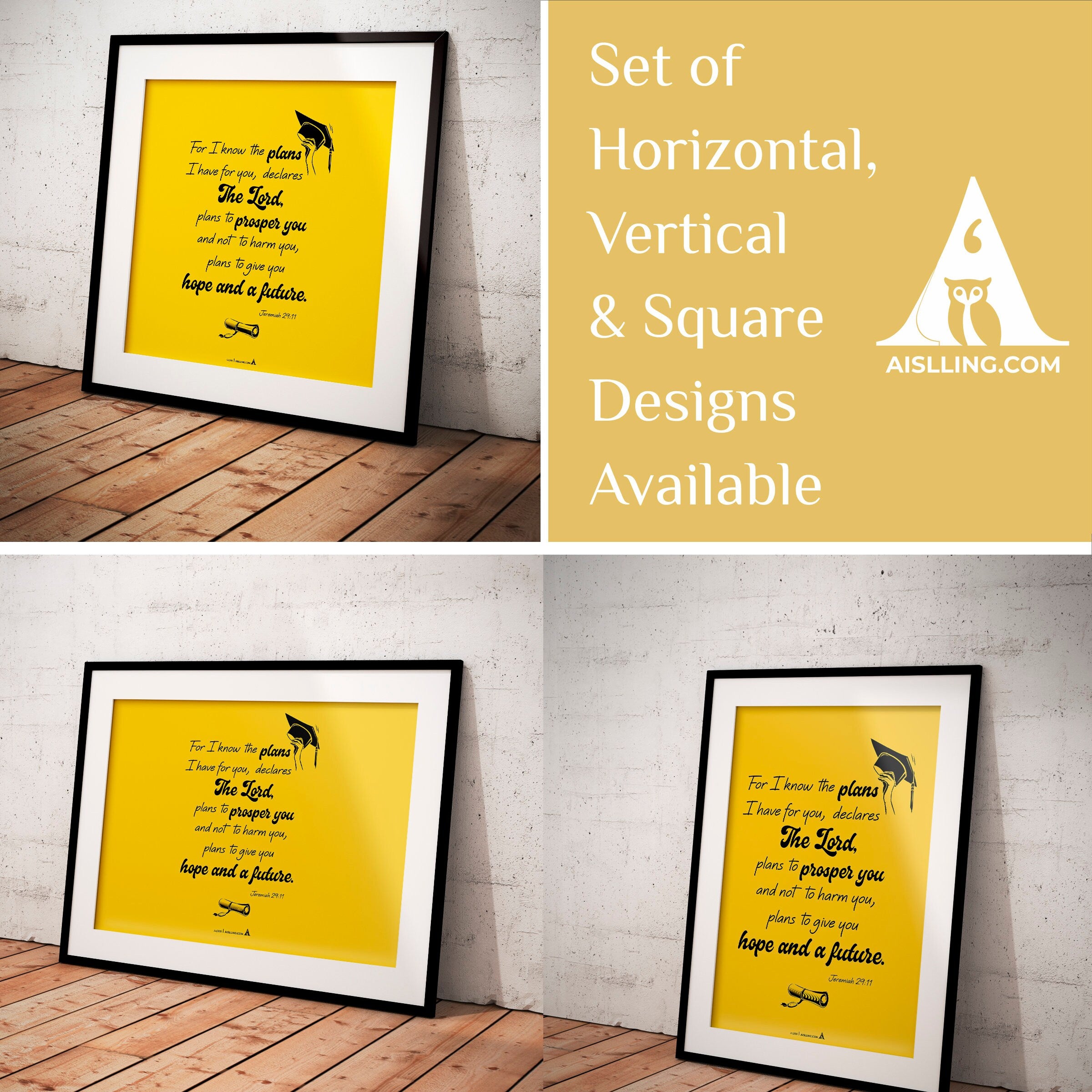 Aislling — Graduation Poster For I know the plans I have for you, Poster Printable Inspirational Quote Post... | Aislling printable
