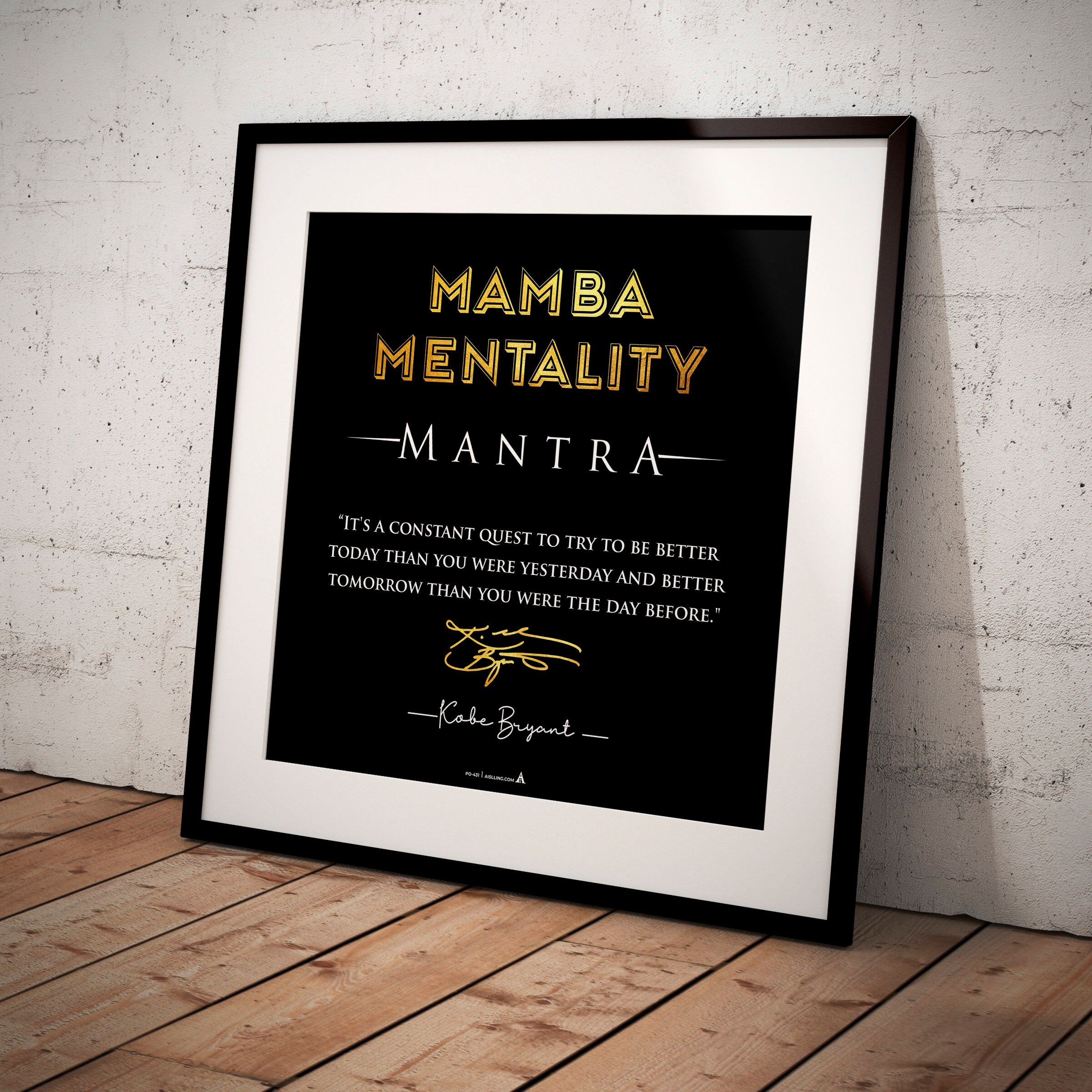 Aislling — Minimalist Mamba Mentality Quote, Kobe Bryant Mamba Mentality Definition Posters, NBA Black Mamb... | Aislling printable