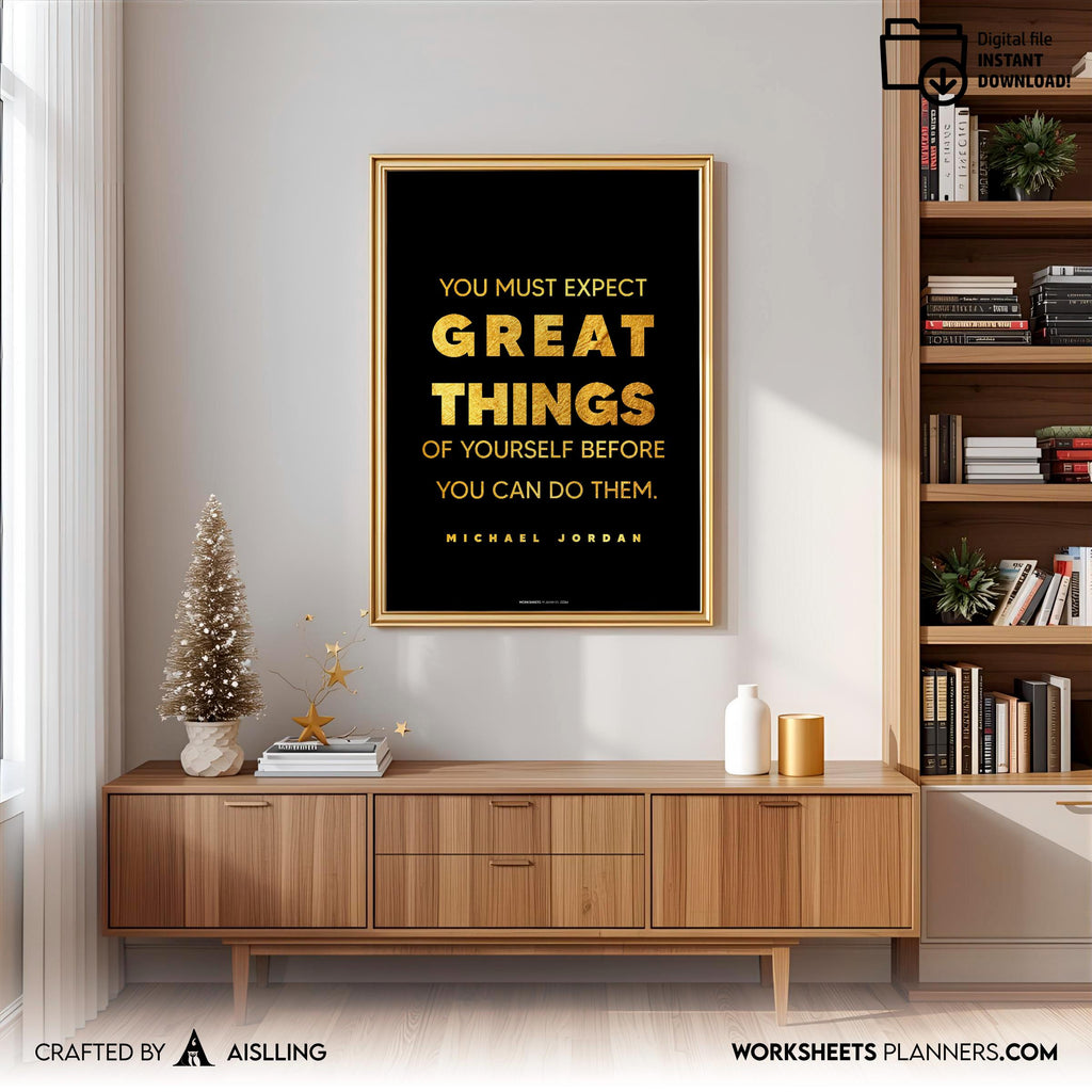 Aislling — Michael Jordan Quotes Digital Printable Wall Art Inspirational Quotes Jordan Mentality Poster Ba... | Aislling printable