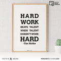Aislling — Hard work beats Quotes, NBA Sports, Printable NBA Poster, Teenager kid basketball gift, NBA post... | Aislling printable