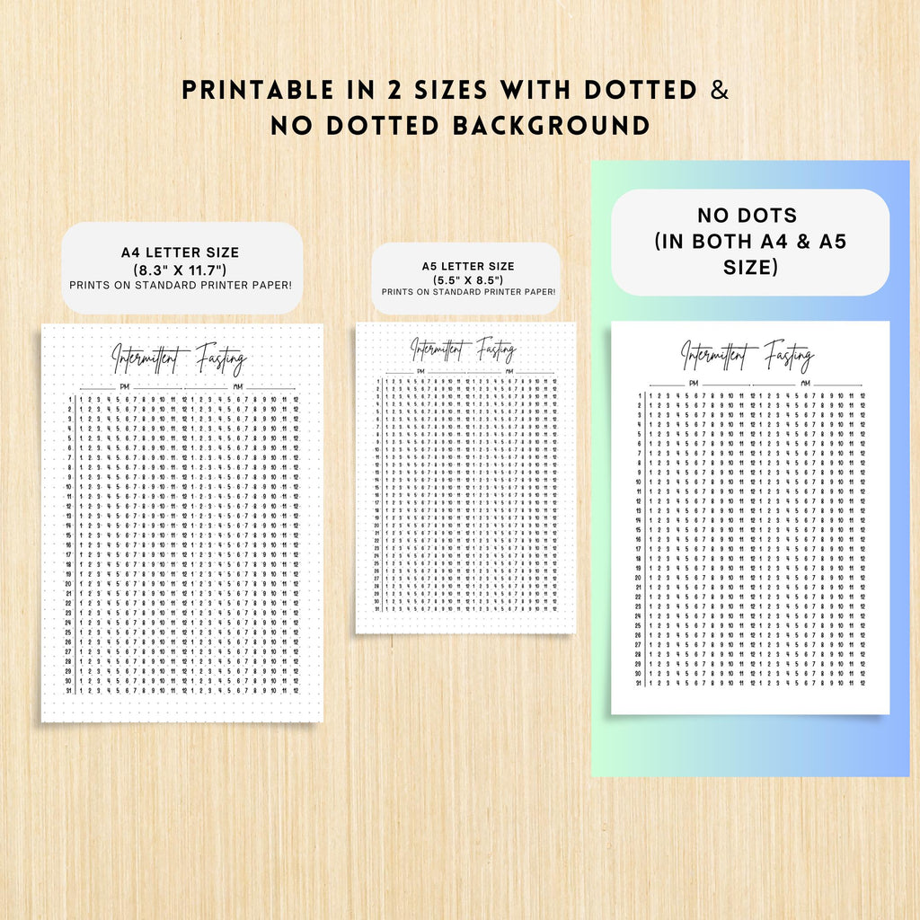 Daily Fasting Log — Intermittent Fasting Tracker PRINTABLE, Fasting Log, Weight Loss Planner, Daily Weekly ... | Nutri Track printable