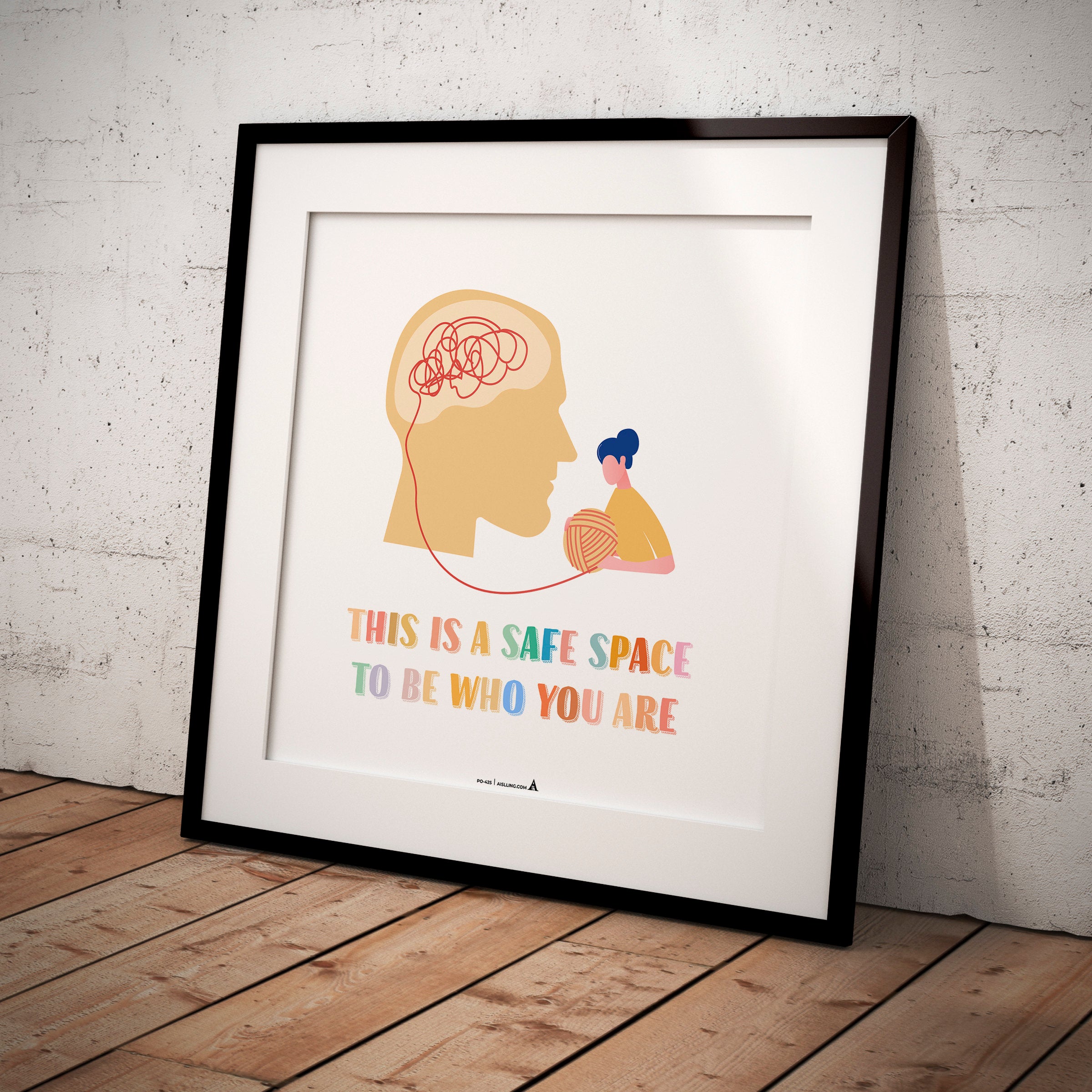 Adhd Worksheets — Safe Space To Be Who You Are Poster Therapy Office Decor Psychologist Wall Print Inclusiv... | Mindfulness printable