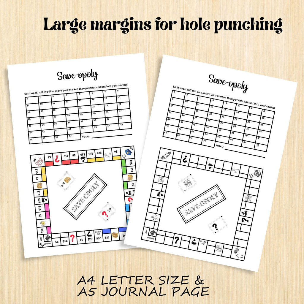 Budget Challenge — Save, opoly Savings PRINTABLE, Savings Challenge, Savings Game, Budgeting Game, Savings ... | Bloom Joyfully printable