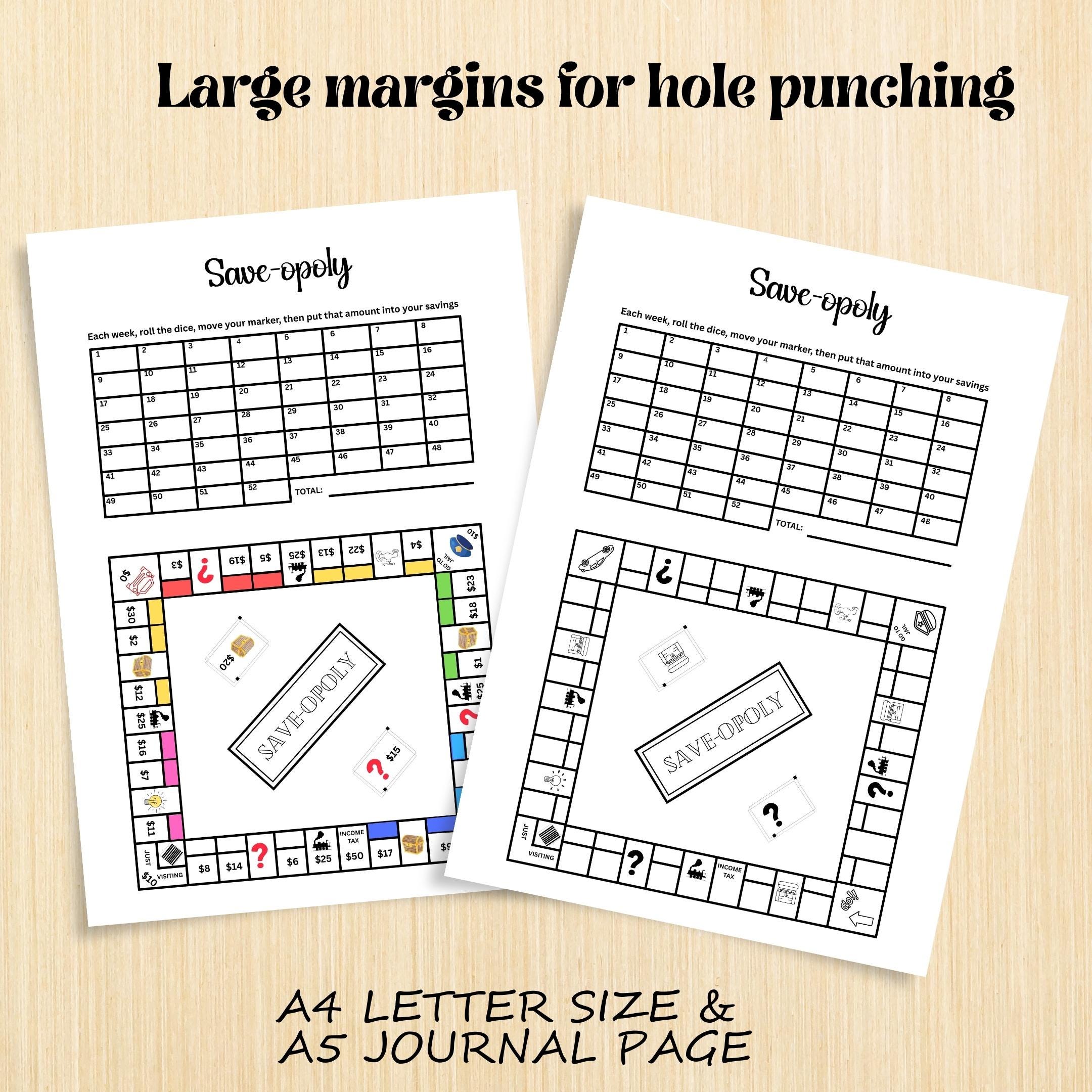 Budget Challenge — Save, opoly Savings PRINTABLE, Savings Challenge, Savings Game, Budgeting Game, Savings ... | Bloom Joyfully printable