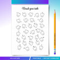 Brushing Reward — Tooth Brushing Chart PRINTABLE, Brush Your Teeth, Dental Care Tracker, Brush Teeth Tracke... | Bloom Joyfully printable