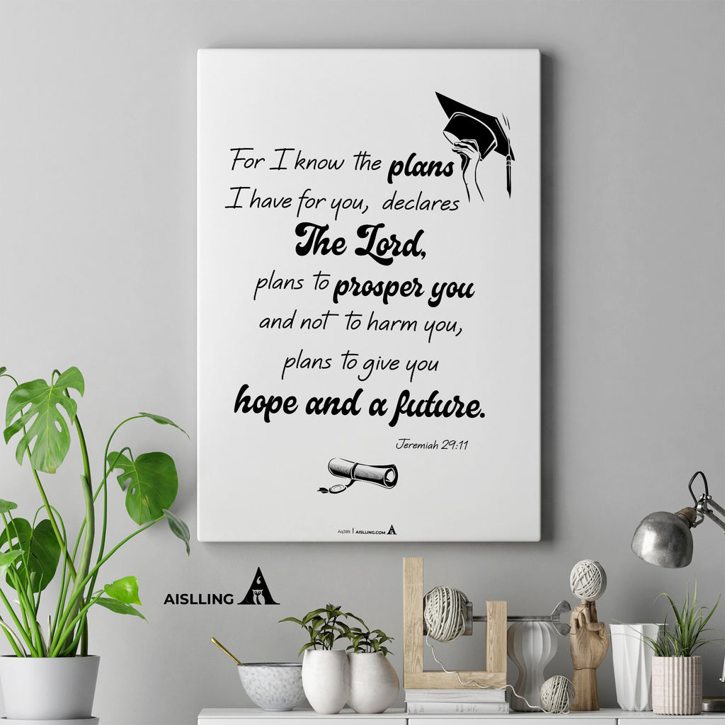 Aislling — Hope and a Future, Graduation Poster Printable Inspirational Quote Motivational Art Famous Quote... | Aislling printable
