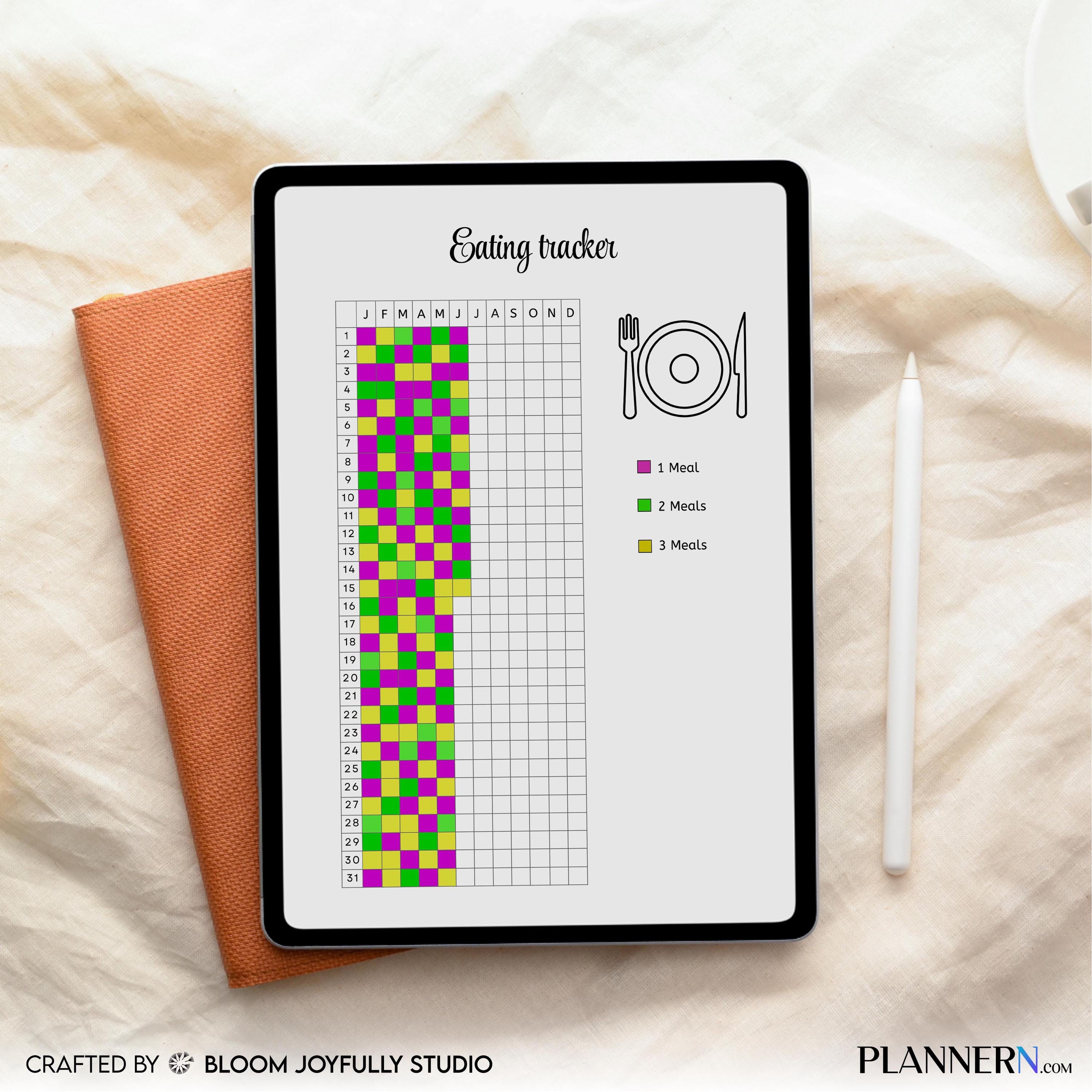 Eating Tracker PRINTABLE, Daily Food Log, Meal Tracker, Healthy Eating Planner PDF, Food Tracker, Diet Trac... | Nutri Track printable