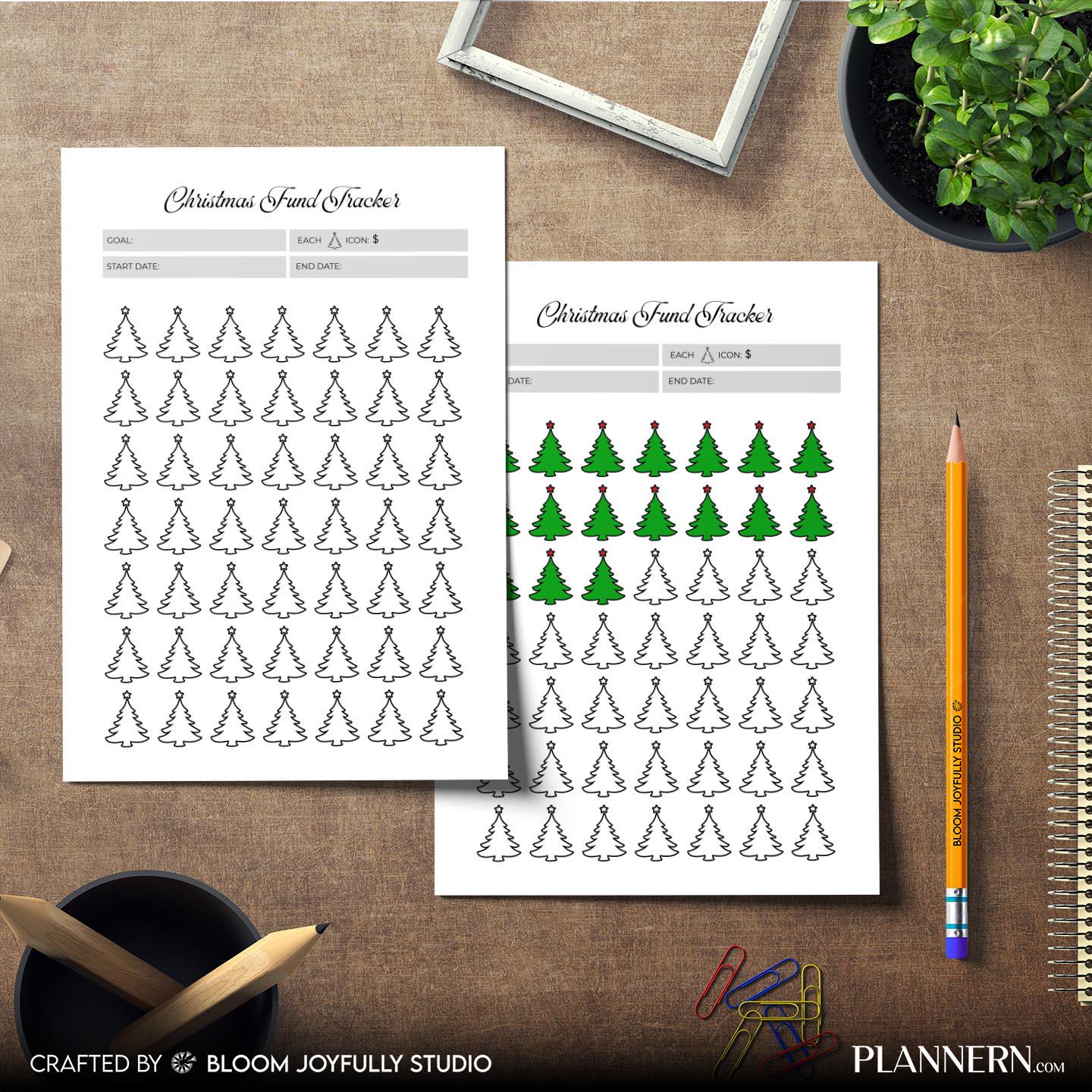 Budget Planner — Christmas Savings Tracker PRINTABLE, Christmas Saving Goal, Holiday Savings Planner, Chris... | Bloom Joyfully printable