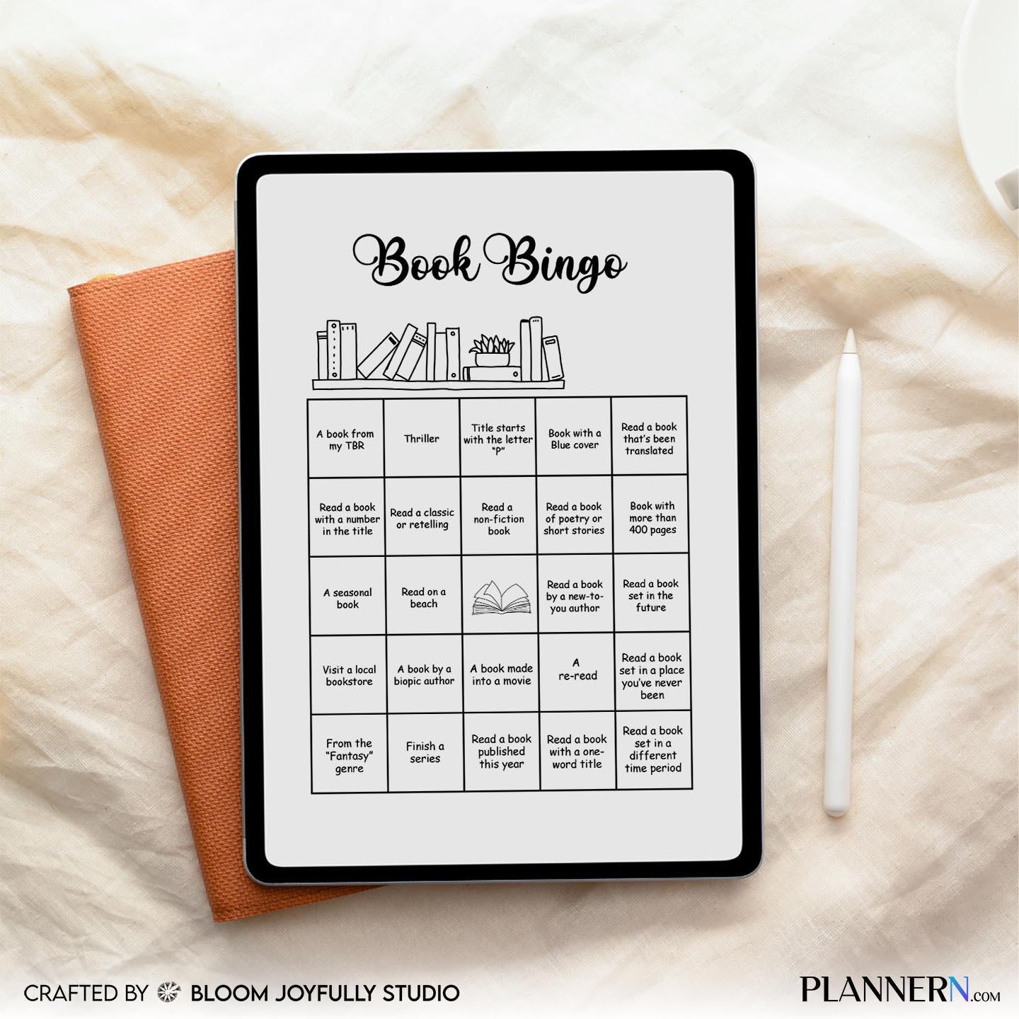 Adult Reading — Book Bingo PRINTABLE, Reading Challenge Bingo, Book Challenge, Reading Game, Reading Activi... | Aislling printable