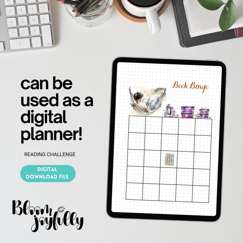 Book Challenge — Reading Challenge Bundle, Reading Tracker, Book Journal, PRINTABLE Journal Page, Book Chal... | Bloom Joyfully printable