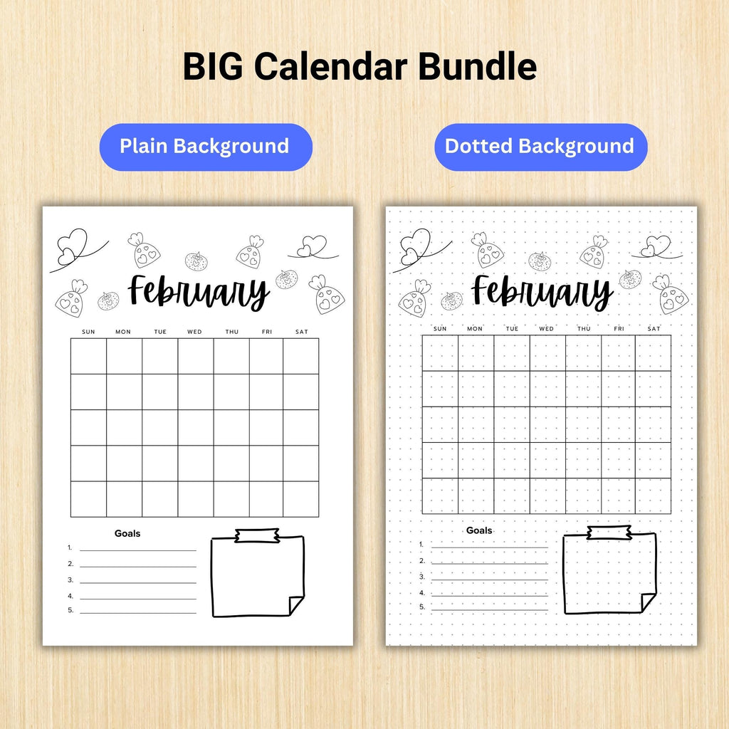 2026 Planner — 2026 BIG CALENDAR Bundle, Digital Planner Pages, Printable CALENDAR Planner, Printable Journ... | Bloom Joyfully printable