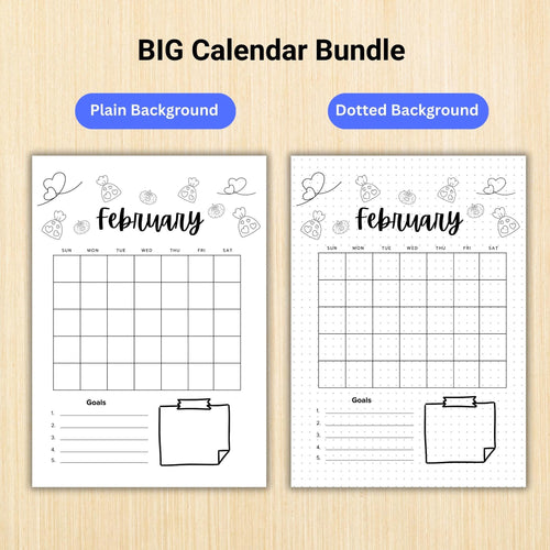 2026 Planner — 2026 BIG CALENDAR Bundle, Digital Planner Pages, Printable CALENDAR Planner, Printable Journ... | Bloom Joyfully printable