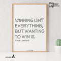 Aislling — Winning Isn't Everything, Vince Lombardi Motivational Quote Poster Digital Art Print Inspiration... | Aislling printable