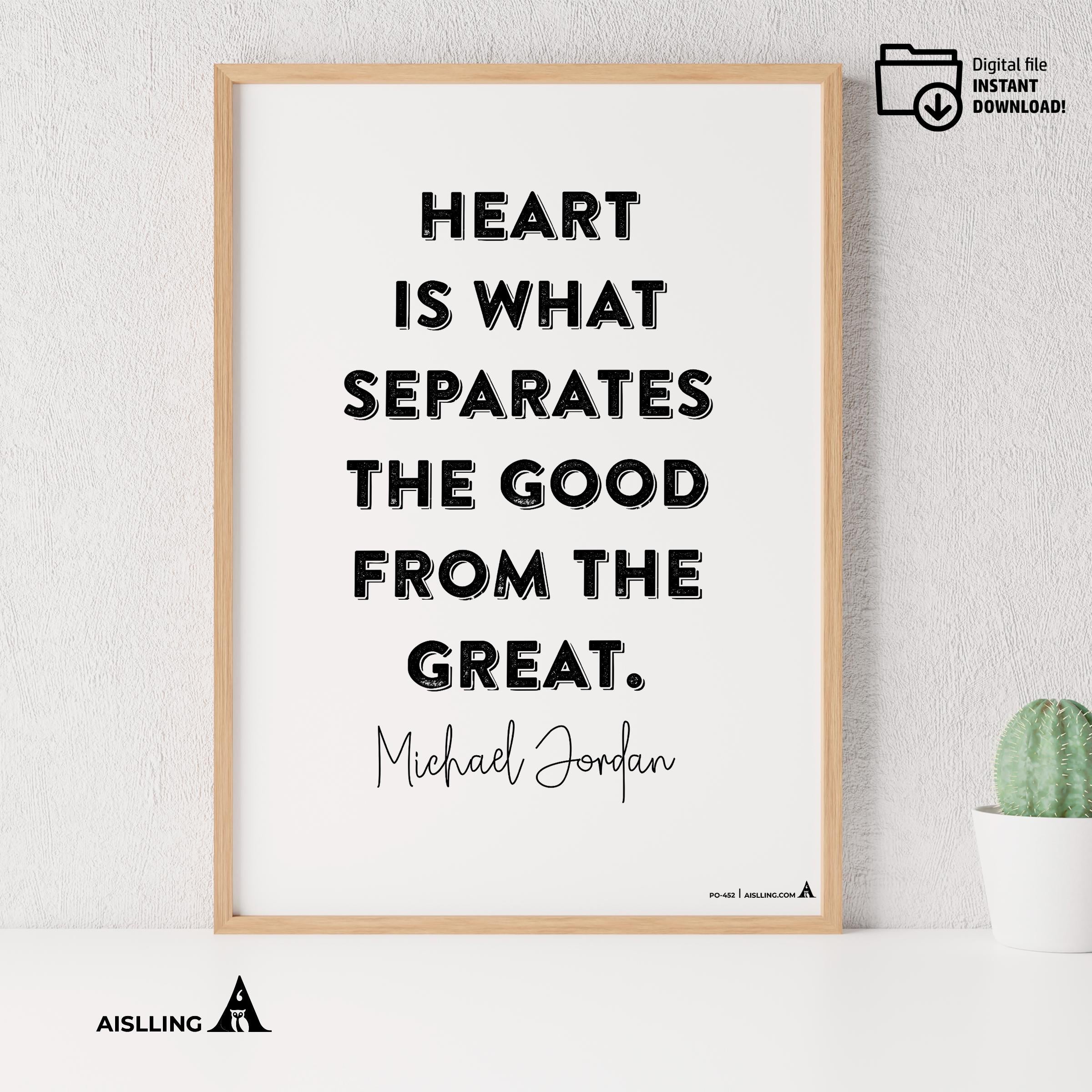 Aislling — Michael Jordan Quotes Digital Printable Wall Art Inspirational Quotes Jordan Mentality Poster Ba... | Aislling printable