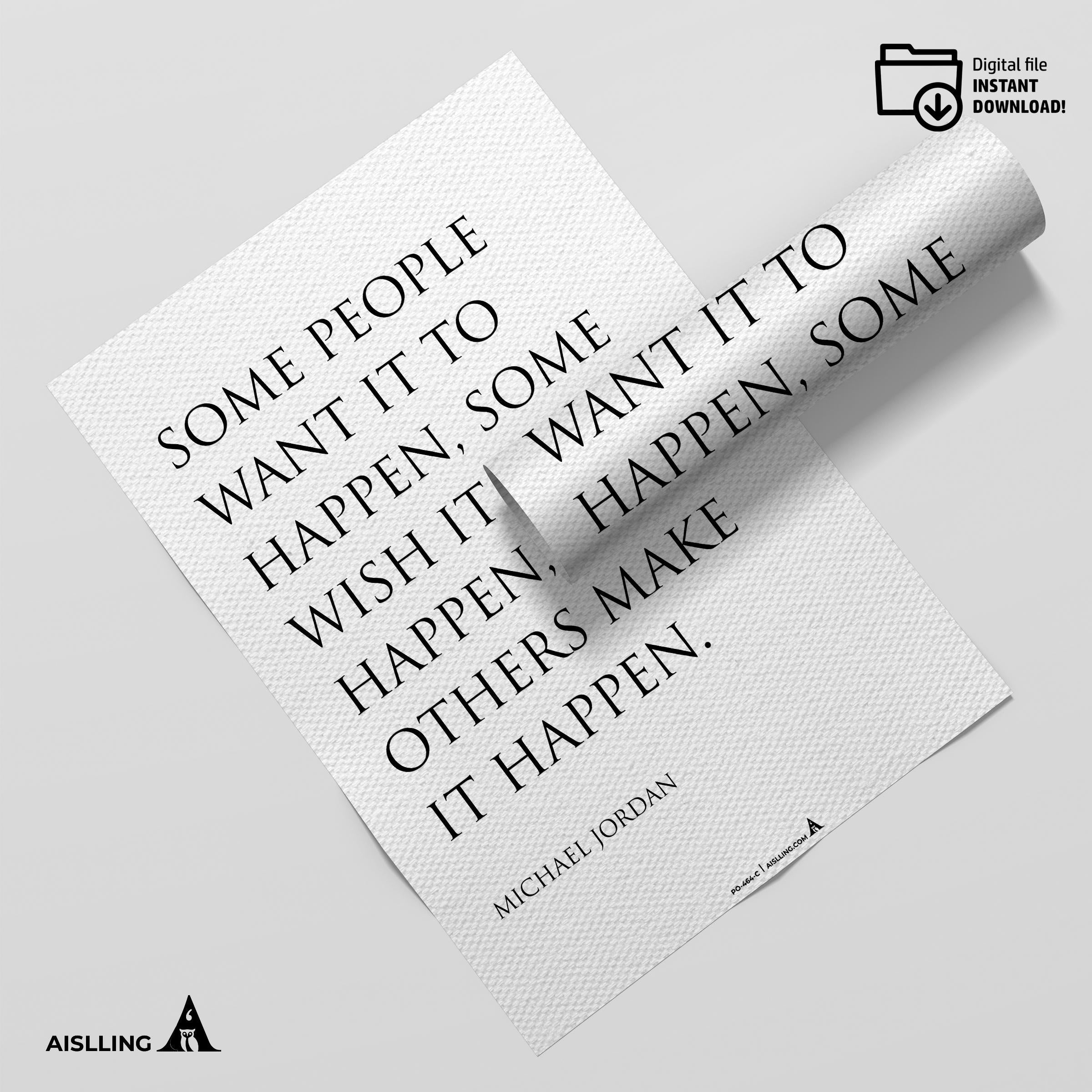 Air Jordan — Michael Jordan Quotes Digital Printable Wall Art Inspirational Quotes Jordan Mentality Poster ... | Aislling printable