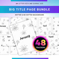 Aesthetic Planner — BIG TITLE Page Bundle 2026, Digital Planner Pages, PRINTABLE Calendar Title Page, Digit... | Bloom Joyfully printable