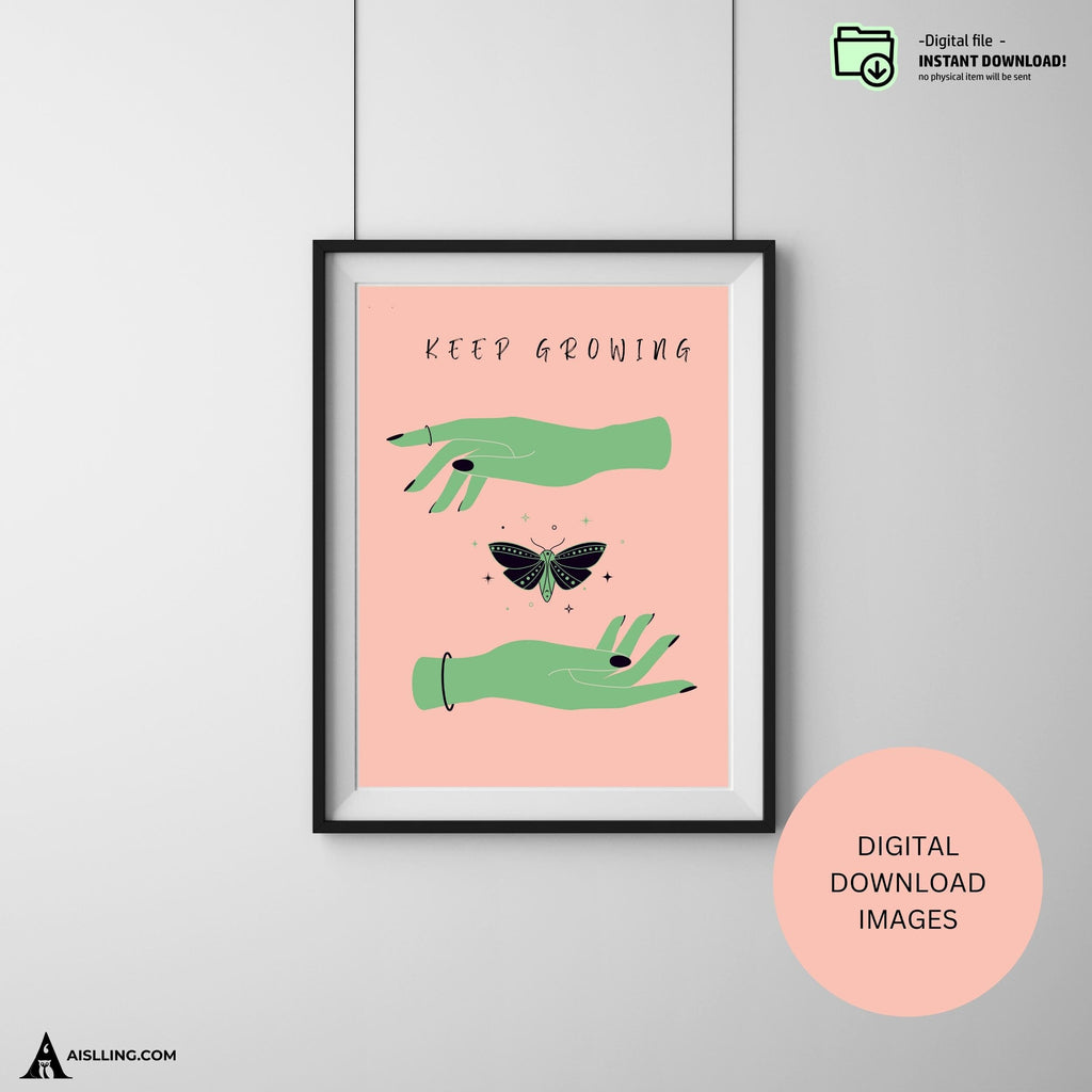 Sage Green Blush Pink Print Set of 9, Boho decor, Botanical Gallery Wall Set, DIGITAL DOWNLOAD, Minimalist ... | Aislling printable