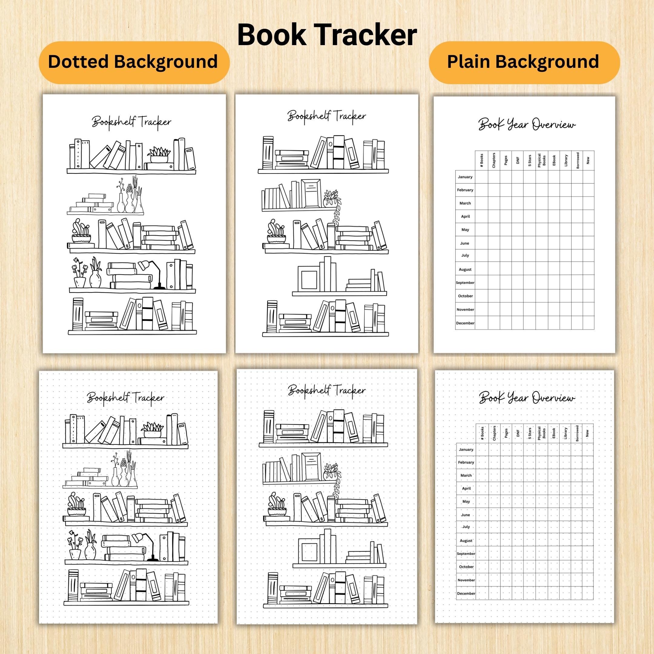 Book Challenge — Bookshelf Printable, Reading Planner, Book Tracker, Reading Log, Reading Challenge, Readin... | Bloom Joyfully printable
