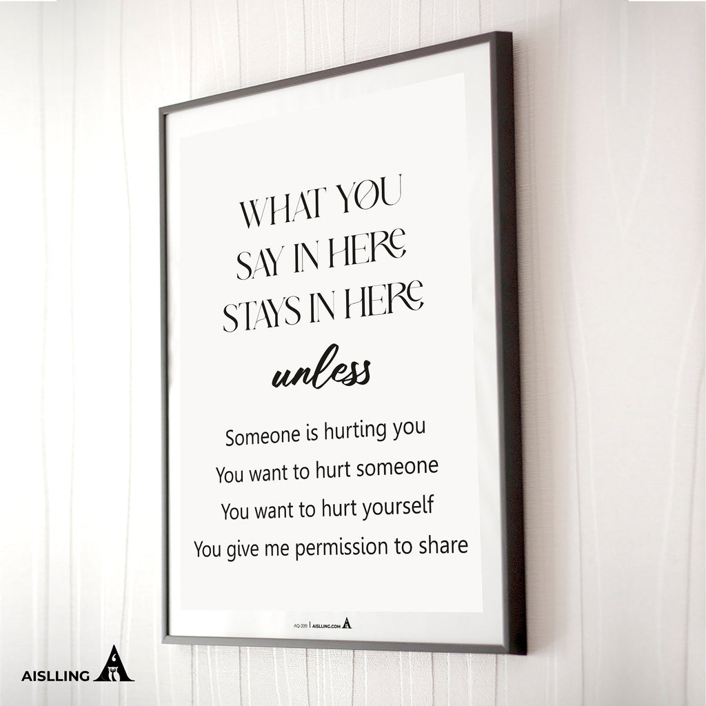 Aislling — Confidentiality Poster Sign Counseling Office Decor Social Worker School Psychologist Signs Coun... | Mindfulness printable