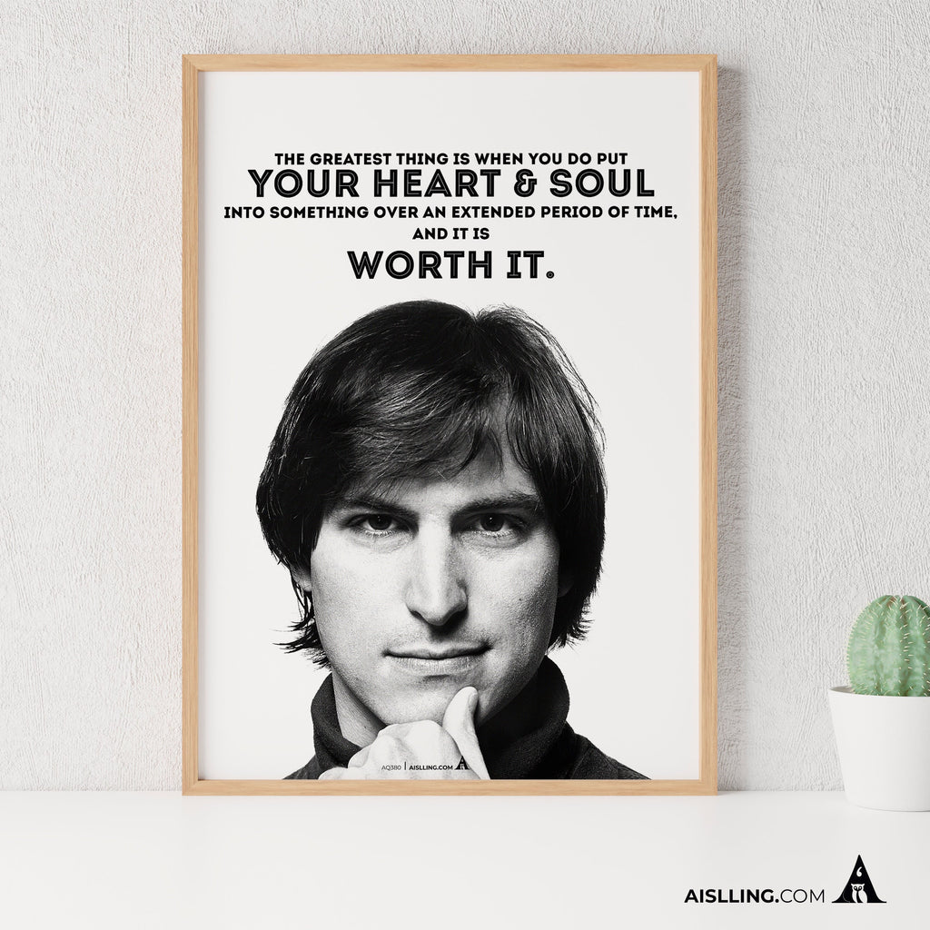 Aislling — The greatest thing is when you do put, Steve Jobs Quote Poster Printables, Inspirational Quote P... | Aislling printable