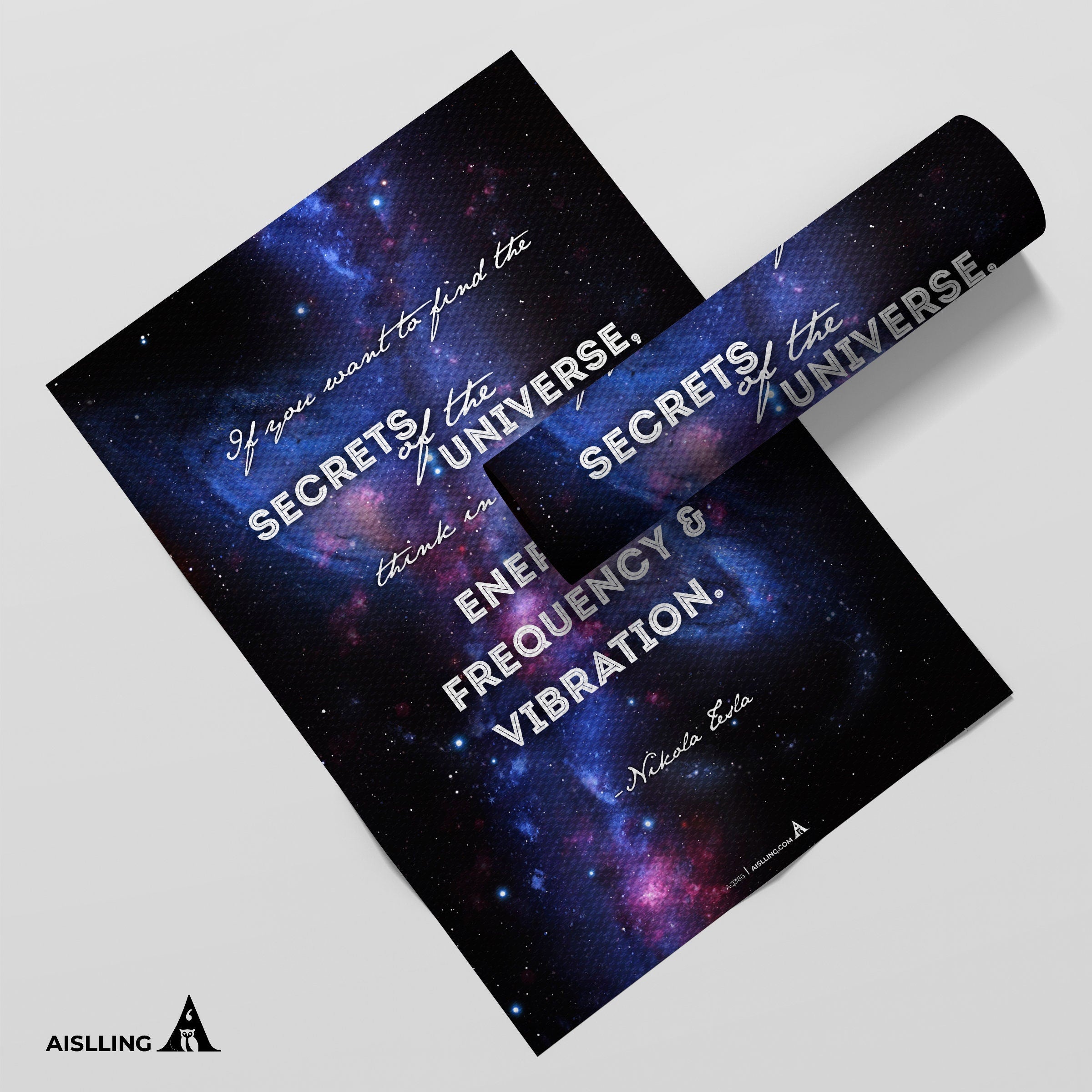 Aislling — If you want to find the secrets of the universe, Nikola Tesla Quote Poster Printables, Inspirati... | Aislling printable