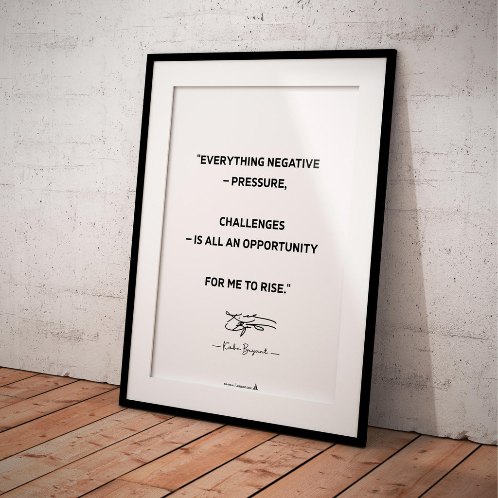 Aislling — Kobe Bryant Mamba Mentality Poster: Inspirational NBA Wall Art (Digital Download) | Aislling printable