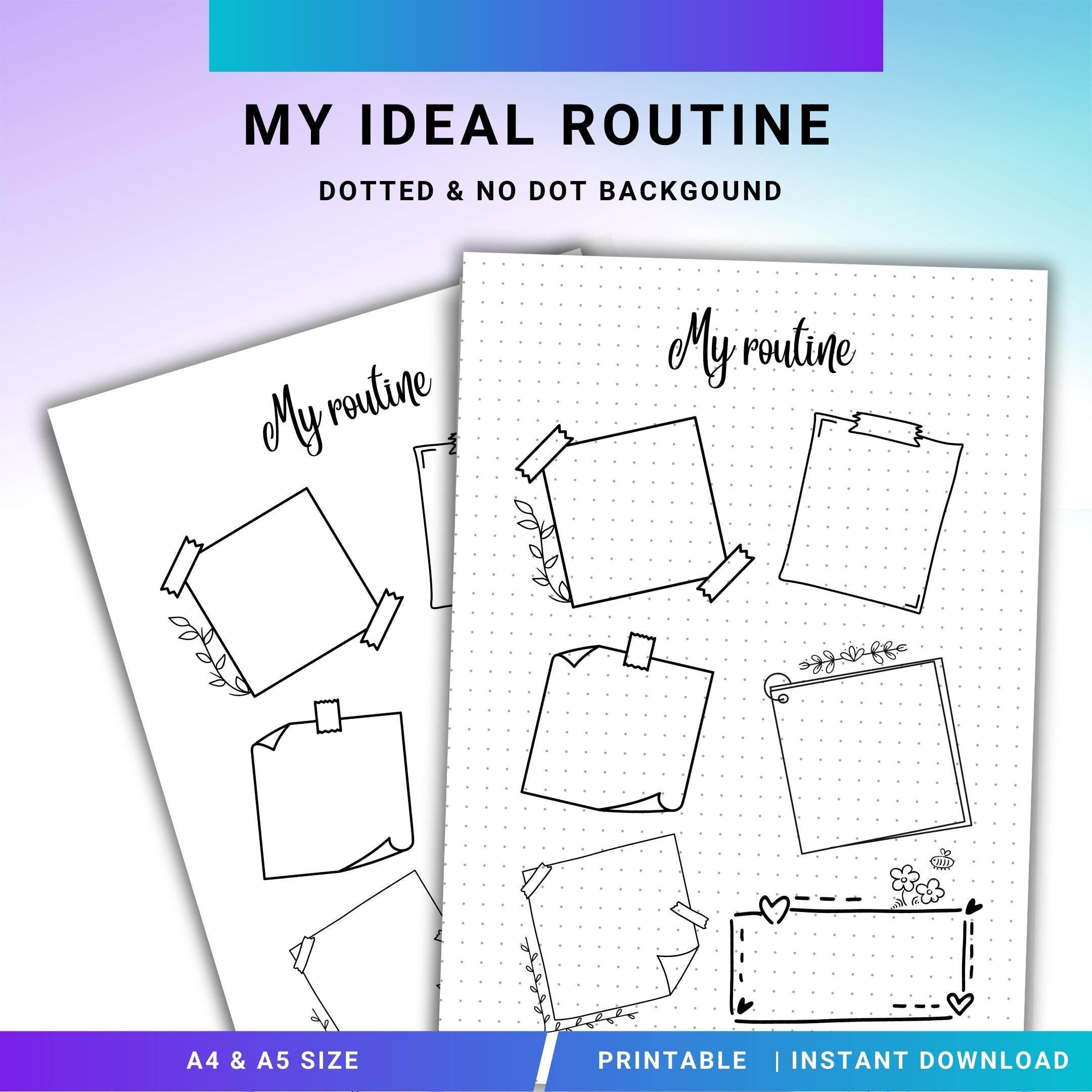 A5 Printable — My Daily Routine PRINTABLE, Daily Routine Planner, Routine tracker, Productivity Tracker, A4... | Bloom Joyfully printable