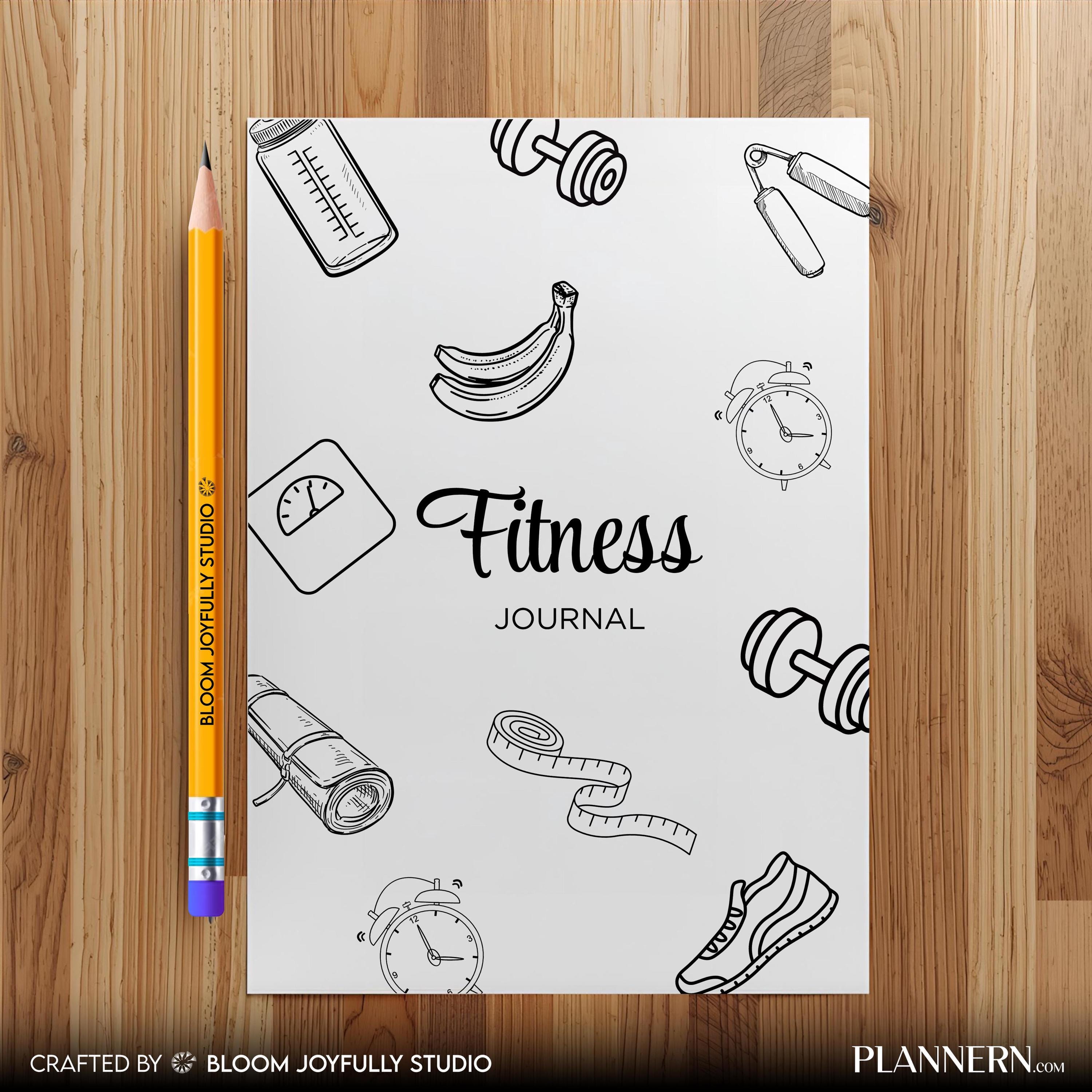30 Day Fitness — Fitness Journal Title Page PRINTABLE, Fitness Planner, Weight Loss Journal, Health Planner... | Nutri Track printable