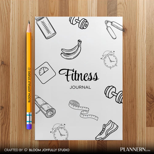 30 Day Fitness — Fitness Journal Title Page PRINTABLE, Fitness Planner, Weight Loss Journal, Health Planner... | Nutri Track printable